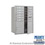 Salsbury Industries 3711D-10AFP 11 Door High Recessed Mounted 4C Horizontal Mailbox with 10 Doors and 2 Parcel Lockers in Aluminum with Private Access - Front Loading