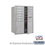 Salsbury Industries 3711D-10AFU 11 Door High Recessed Mounted 4C Horizontal Mailbox with 10 Doors and 2 Parcel Lockers in Aluminum with USPS Access - Front Loading