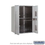 Salsbury Industries 3711D-4PAFP 11 Door High Recessed Mounted 4C Horizontal Parcel Locker with 4 Parcel Lockers in Aluminum with Private Access - Front Loading