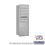 Salsbury Industries 3711S-04ARU 11 Door High Recessed Mounted 4C Horizontal Mailbox with 4 Doors and 1 Parcel Locker in Aluminum with USPS Access - Rear Loading