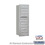 Salsbury Industries 3711S-09ARU 11 Door High Recessed Mounted 4C Horizontal Mailbox with 9 Doors in Aluminum with USPS Access - Rear Loading