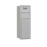 Salsbury Industries 3711S-1CAF 11 Door High Recessed Mounted 4C Horizontal Collection Box in Aluminum - Front Access