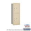 Salsbury Industries 3711S-2PSRU 11 Door High Recessed Mounted 4C Horizontal Parcel Locker with 2 Parcel Lockers in Sandstone with USPS Access - Rear Loading