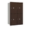 Salsbury Industries 3712D-4PZRP Recessed Mounted 4C Horizontal Mailbox-12 Door High Unit (44 1/2 Inches)-Double Column-Stand-Alone Parcel Locker-4 PL6's-Bronze-Rear Loading-Private Access