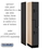 Salsbury Industries 37161BLK 12" Wide Double Tier 'S' Style Designer Wood Locker - 1 Wide - 6 Feet High - 21 Inches Deep - Black