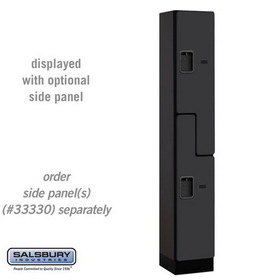 Salsbury Industries 12" Wide Double Tier 'S' Style Designer Wood Locker - 1 Wide - 6 Feet High - 15 Inches Deep