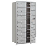Salsbury Industries Recessed Mounted 4C Horizontal Mailbox - Maximum Height Unit (56-3/4 Inches) - Double Column - 29 MB1 Doors - Front Loading - Private Access