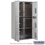 Salsbury Industries 3716D-6PAFP Maximum Height Recessed Mounted 4C Horizontal Parcel Locker with 6 Parcel Lockers in Aluminum with Private Access - Front Loading