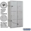 Salsbury Industries 3716D-6PARP Maximum Height Recessed Mounted 4C Horizontal Parcel Locker with 6 Parcel Lockers in Aluminum with Private Access - Rear Loading