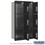 Salsbury Industries 3716D-6PBFP Maximum Height Recessed Mounted 4C Horizontal Parcel Locker with 6 Parcel Lockers in Black with Private Access - Front Loading