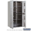 Salsbury Industries 3716D-8PAFP Maximum Height Recessed Mounted 4C Horizontal Parcel Locker with 8 Parcel Lockers in Aluminum with Private Access - Front Loading