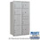 Salsbury Industries 3716D-8PARP Maximum Height Recessed Mounted 4C Horizontal Parcel Locker with 8 Parcel Lockers in Aluminum with Private Access - Rear Loading