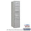 Salsbury Industries 3716S-09ARU Maximum Height Recessed Mounted 4C Horizontal Mailbox with 9 Doors and 1 Parcel Locker in Aluminum with USPS Access - Rear Loading