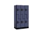 Salsbury Industries 37358BLK 12" Wide Double Tier 'S' Style Designer Wood Locker - 3 Wide - 5 Feet High - 18 Inches Deep - Black