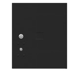 Salsbury Industries 3754.5P-BLK Replacement Parcel Locker - Door and Tenant Lock - for Standard 4.5 High (PL4.5) 4C Horizontal Parcel Locker - with (3) Keys - Black