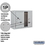 Salsbury Industries 3806D-2PAFP 6 Door High Surface Mounted 4C Horizontal Parcel Locker with 2 Parcel Lockers in Aluminum with Private Access