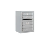 Salsbury Industries Surface Mounted 4C Horizontal Mailbox Unit - 6 Door High Unit (24-5/8 Inches) - Single Column - 3 MB1 Doors - Front Loading - Private Access