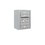 Salsbury Industries 3806S-03AFP 6 Door High Surface Mounted 4C Horizontal Mailbox with 3 Doors in Aluminum with Private Access