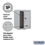Salsbury Industries 3806S-1PAFP 6 Door High Surface Mounted 4C Horizontal Parcel Locker with 1 Parcel Locker in Aluminum with Private Access