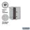 Salsbury Industries 3806S-1PAFU 6 Door High Surface Mounted 4C Horizontal Parcel Locker with 1 Parcel Locker in Aluminum with USPS Access