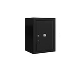Salsbury Industries 3806S-1PBFP 6 Door High Surface Mounted 4C Horizontal Parcel Locker with 1 Parcel Locker in Black with Private Access