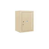 Salsbury Industries 3806S-1PSFU 6 Door High Surface Mounted 4C Horizontal Parcel Locker with 1 Parcel Locker in Sandstone with USPS Access