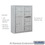 Salsbury Industries 3810D-06AFU 10 Door High Surface Mounted 4C Horizontal Mailbox with 6 Doors and 2 Parcel Lockers in Aluminum with USPS Access