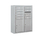 Salsbury Industries 3810D-08AFU Surface Mounted 4C Horizontal Mailbox Unit - 10 Door High Unit (38-5/8 Inches) - Double Column - 8 MB1 Doors / 2 PL5's - Aluminum - Front Loading - USPS Access