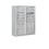 Salsbury Industries 3810D-10AFU 10 Door High Surface Mounted 4C Horizontal Mailbox with 10 Doors and 2 Parcel Lockers in Aluminum with USPS Access
