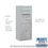 Salsbury Industries 3810S-03AFP 10 Door High Surface Mounted 4C Horizontal Mailbox with 3 Doors and 1 Parcel Locker in Aluminum with Private Access