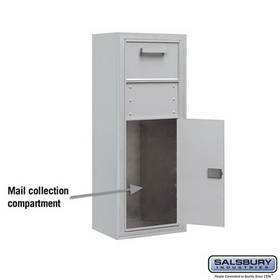 Salsbury Industries 3810S-1CAF 10 Door High Surface Mounted 4C Horizontal Collection Box in Aluminum