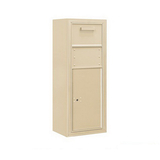 Salsbury Industries 3810S-1CSF 10 Door High Surface Mounted 4C Horizontal Collection Box in Sandstone
