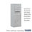 Salsbury Industries 3810S-ALM Surface Mounted Enclosure - for 3710 Single Column Unit - Aluminum