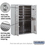 Salsbury Industries 3811D-10AFU 11 Door High Surface Mounted 4C Horizontal Mailbox with 10 Doors and 2 Parcel Lockers in Aluminum with USPS Access