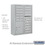 Salsbury Industries 3811D-15AFU 11 Door High Surface Mounted 4C Horizontal Mailbox with 15 Doors and 1 Parcel Locker in Aluminum with USPS Access