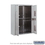 Salsbury Industries 3811D-4PAFP 11 Door High Surface Mounted 4C Horizontal Parcel Locker with 4 Parcel Lockers in Aluminum with Private Access