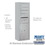 Salsbury Industries 3811S-04AFP 11 Door High Surface Mounted 4C Horizontal Mailbox with 4 Doors and 1 Parcel Locker in Aluminum with Private Access