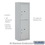 Salsbury Industries 3811S-2PAFU 11 Door High Surface Mounted 4C Horizontal Parcel Locker with 2 Parcel Lockers in Aluminum with USPS Access
