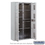 Salsbury Industries 3816D-8PAFU Maximum Height Surface Mounted 4C Horizontal Parcel Locker with 8 Parcel Lockers in Aluminum with USPS Access