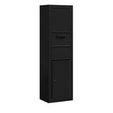 Salsbury Industries 3816S-1CBF Maximum Height Surface Mounted 4C Horizontal Collection Box in Black