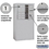 Salsbury Industries 3906D-10AFU 6 Door High Free-Standing 4C Horizontal Mailbox with 10 Doors in Aluminum with USPS Access