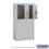 Salsbury Industries 3906D-2PAFP 6 Door High Free-Standing 4C Horizontal Parcel Locker with 2 Parcel Lockers in Aluminum with Private Access