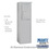 Salsbury Industries 3906S-1PAFP 6 Door High Free-Standing 4C Horizontal Parcel Locker with 1 Parcel Locker in Aluminum with Private Access
