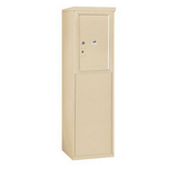 Salsbury Industries 3906S-1PSFP 6 Door High Free-Standing 4C Horizontal Parcel Locker with 1 Parcel Locker in Sandstone with Private Access