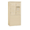 Salsbury Industries 3909D-06SFP Free-Standing 4C Horizontal Mailbox Unit - 9 Door High Unit (62-1/4 Inches) - Double Column - 1 MB1 Door / 5 MB3 Doors - Sandstone - Front Loading - Private Access