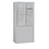 Salsbury Industries 3910D-08AFP Free-Standing 4C Horizontal Mailbox Unit - 10 Door High Unit (65-3/4 Inches) - Double Column - 8 MB1 Doors / 2 PL5's - Aluminum - Front Loading - Private Access