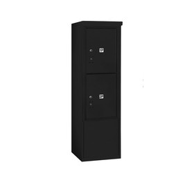 Salsbury Industries 3910S-2PBFU 10 Door High Free-Standing 4C Horizontal Parcel Locker with 2 Parcel Lockers in Black with USPS Access