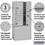 Salsbury Industries 3911D-10AFP 11 Door High Free-Standing 4C Horizontal Mailbox with 10 Doors and 2 Parcel Lockers in Aluminum with Private Access