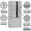 Salsbury Industries 3911D-10AFU 11 Door High Free-Standing 4C Horizontal Mailbox with 10 Doors and 2 Parcel Lockers in Aluminum with USPS Access