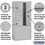 Salsbury Industries 3911D-15AFP 11 Door High Free-Standing 4C Horizontal Mailbox with 15 Doors and 1 Parcel Locker in Aluminum with Private Access